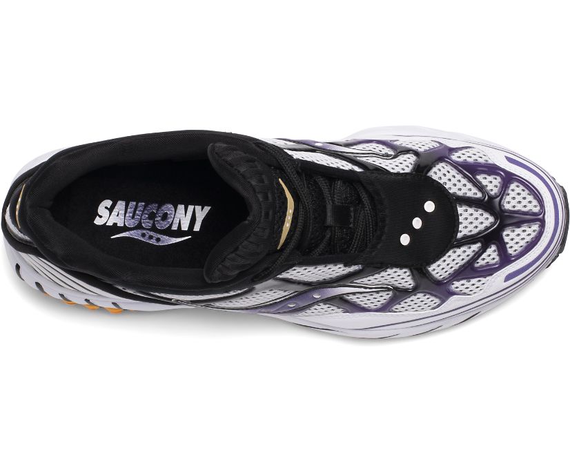 Saucony Grid Web Originals Dam Vita Lila Gula | Sverige 916ILH